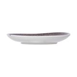  Ariel - Triangle Plate 24 x 23cm - Dĩa tam giác 24 x 23cm xanh ngọc lòng phun hạt (matte) 