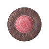  Ancient - Soup Plate 26.5cm - Dĩa bay 26.5cm vành vân đá nâu đồng lòng đỏ 