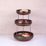  Ancient - Round Bowl 20cm - Tô thấp 20cm nâu đồng 