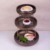  Ancient - Round Bowl 24cm - Tô thấp 24cm nâu đồng 