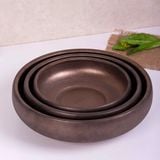  Ancient - Round Bowl 29cm - Tô thấp 29cm nâu đồng 