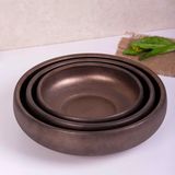  Ancient - Round Bowl 20cm - Tô thấp 20cm nâu đồng 