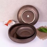  Ancient - Round Bowl 29cm - Tô thấp 29cm nâu đồng 