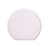  Blanche_Plate_Dĩa tròn vành đứng cắt góc 18cm lộc phát không vệt 