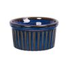 Saphir - Sauce Dish 9 x 4.5cm - Chén sốt sọc đứng 9 x 4.5cm xanh viền nâu
