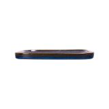  Saphir - Square Flat Plate 26cm - Dĩa vuông vành đứng 26cm xanh viền nâu tàn ong 