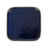 Saphir - Square Flat Plate 26cm - Dĩa vuông vành đứng 26cm xanh viền nâu tàn ong
