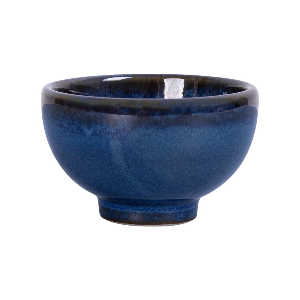 Saphir - Tea Cup 7 x 4.3cm - Ly trà 7 x 4.3cm xanh viền nâu 