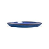  Saphir - Round Plate 22cm - Dĩa tròn vành 22cm xanh viền nâu 