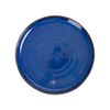 Saphir - Round Plate 22cm - Dĩa tròn vành 22cm xanh viền nâu