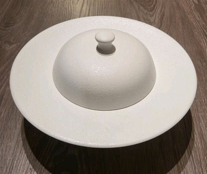  Blanche Neige - Soup Plate w/ Lid 23cm - Bộ dĩa bay có nắp 23 cm tuyết trắng matte 