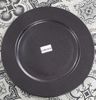 Noir - Round Plate 25cm - Dĩa tròn 25cm đen không vệt
