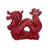  Décor - Tượng "Long Vương Vạn Phúc" 25 x 22cm màu đỏ bắt chỉ vàng 