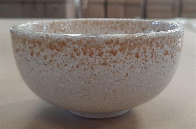  Blanche - Rice Bowl 10.8 x 5.5cm - Chén cơm 10.8 x 5.5cm lộc phát viền nâu 