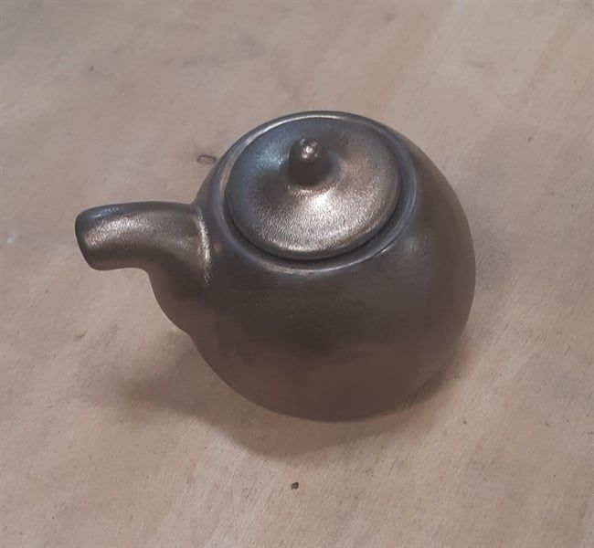  Ancient - Soy Sauce Pot w/ Lid 10 x 7 x 7.5cm - Bình tương có nắp 10 x 7 x 7.5cm nâu đồng 