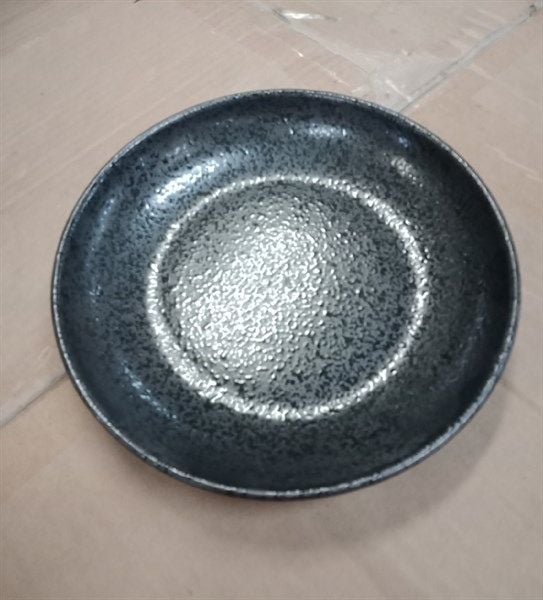  Noir - Round Coup Plate 16cm - Dĩa ảo 16cm đen không vệt 