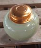 Tea / Coffee Holder_Hủ đựng trà / café 12 x 13cm xanh bơ men rạng