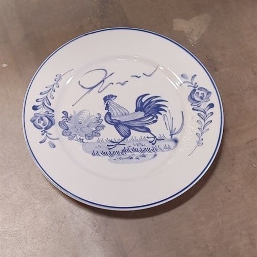  Cream - Round Plate 20cm - Dĩa tròn 20cm Thôn Quê (Le Coq collection) 