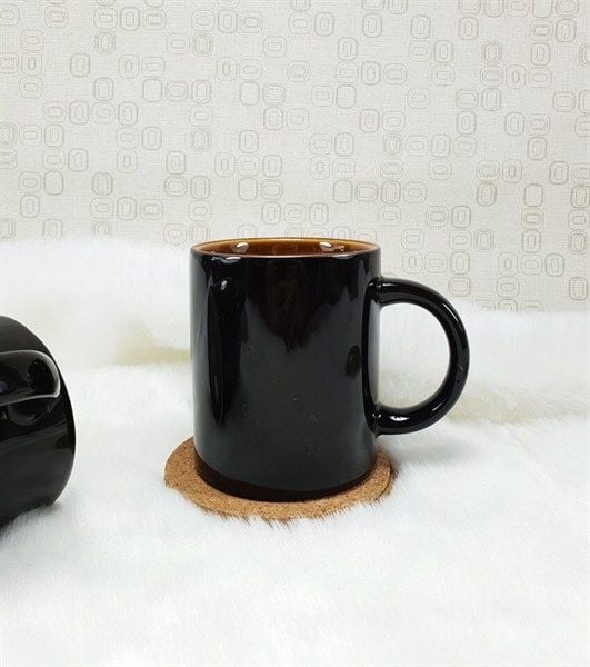  Kaffa_Mug_Ca đứng 350ml đen lòng nâu 