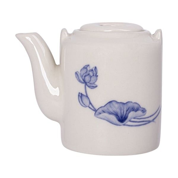  Cream - Soy Sauce Pot w/ Lid 150ml - Bình tương 150ml The Nón Lá (Bonjour Vietnam) 
