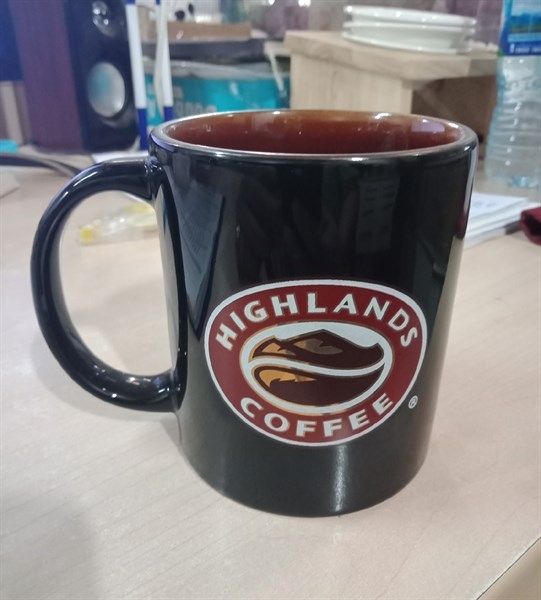 Kaffa - Mug 330ml - Ca đứng 330ml đen lòng nâu 