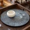 Universe - Show Plate 30.5cm - Dĩa bằng 30.5cm đen quẹt trắng