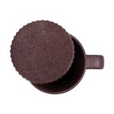  Terracotta - Jumbo Cup w/ Lid - Ca cao Jumbo có nắp tử sa phun kem 
