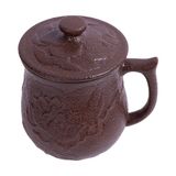  Terracotta - Cup - Ca sen nổi có nắp 400ml tử sa phun kem 