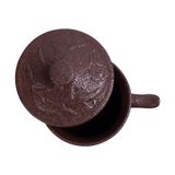  Terracotta - Cup - Ca sen nổi có nắp 400ml tử sa phun kem 