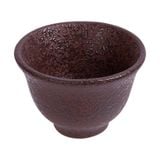  Terracotta - Tea Cup - Ly trà loe 6.5 x 4.2cm tử sa phun kem 