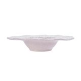  Corail - Soup Plate 26.5cm - Dĩa bay 26.5cm vành vân đá phun san hô kem lòng đen 