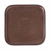 Ancient - Square Flat Plate 30cm - Dĩa vuông vành đứng 30cm nâu đồng 