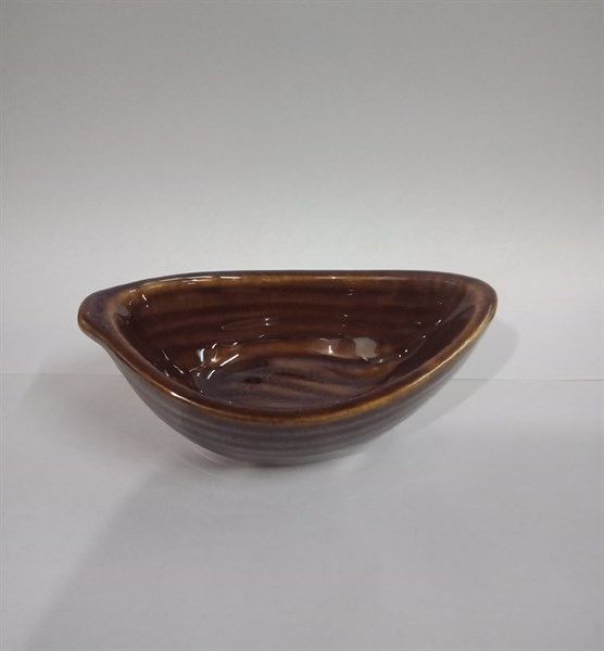  Ombré - Sauce Dish 11.5 x 7 x 4.5cm - Dĩa chấm 11.5 x 7 x 4.5cm nâu trầm 