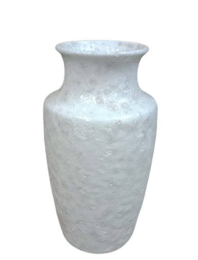  Vase 24cm - Bình hoa kim kê 24cm trắng phun san hô 