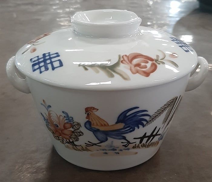  Bowl w/ Lid 15cm - Thố có nắp 15cm Sắc Màu Thôn Quê (Le Coq collection) 