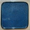 Saphir - Square Flat Plate 26cm - Dĩa vuông vành đứng 26cm xanh viền nâu kim sa tàn ong (Sparkling collection)