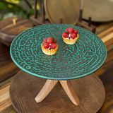 Lotus - Show Plate 26cm - Dĩa bằng 26cm xanh thiên phúc 