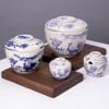  Cream - Bowl w/ Lid 10.5cm - Thố có nắp 10.5cm Thôn Quê (Le Coq collection) (có lộng) 