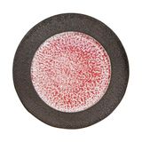 Corail - Round Plate 25cm - Dĩa tròn 25cm lộc phát vành san hô đen lòng đỏ 