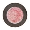 Corail - Round Plate 25cm - Dĩa tròn 25cm lộc phát vành san hô đen lòng đỏ