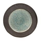  Corail - Round Plate 25cm - Dĩa tròn 25cm lộc phát vành san hô đen lòng xanh ngọc bích 