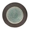 Corail - Round Plate 25cm - Dĩa tròn 25cm lộc phát vành san hô đen lòng xanh ngọc bích