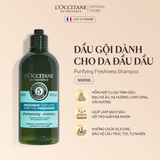  Dầu Gội Thanh Lọc Dành Cho Da Đầu Dầu L'Occitane Purifying Freshness Shampoo 300ml 
