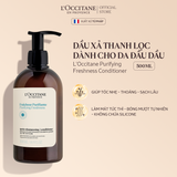  Dầu Xả Thanh Lọc Dành Cho Da Đầu Dầu L'Occitane Purifying Freshness Conditioner 500ML 