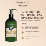  Dầu Xả Giúp Tóc Dày Và Chắc Khỏe L'Occitane Volume & Strength Conditioner 500ml 