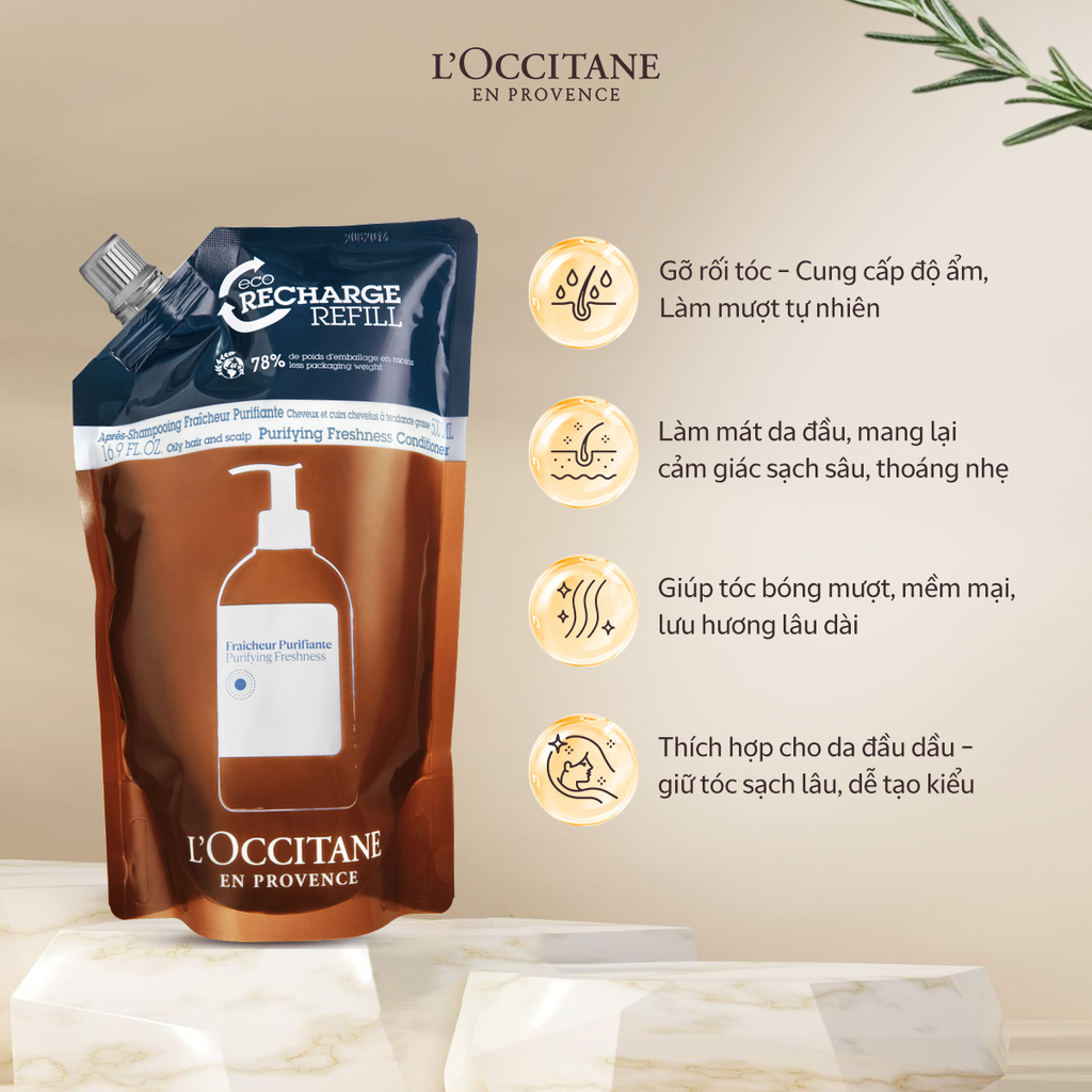 Túi Refill Dầu Xả Thanh Lọc Tươi Mát