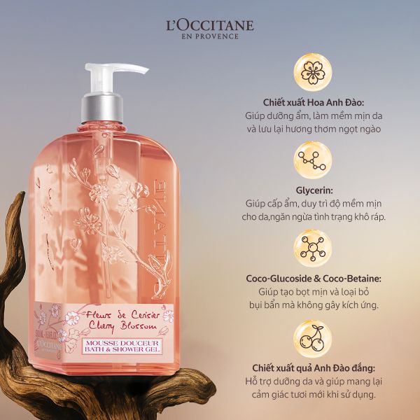  Gel Tắm Hương Hoa Anh Đào 