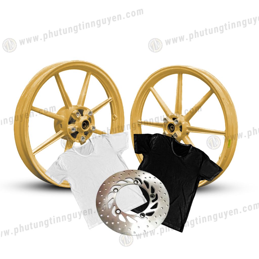 Mâm X1R 8 cây Exciter 150 bản 1.6 - 1.85 có 4 màu - tặng đĩa trước