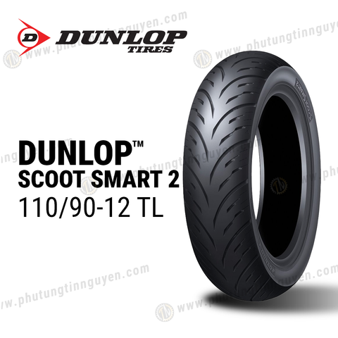  Vỏ xe DUNLOP 110/90-12 TL SCOOT SMART 2 