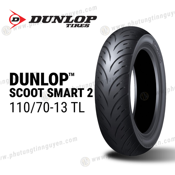  Vỏ xe DUNLOP 110/70-13 TL SCOOT SMART 2 